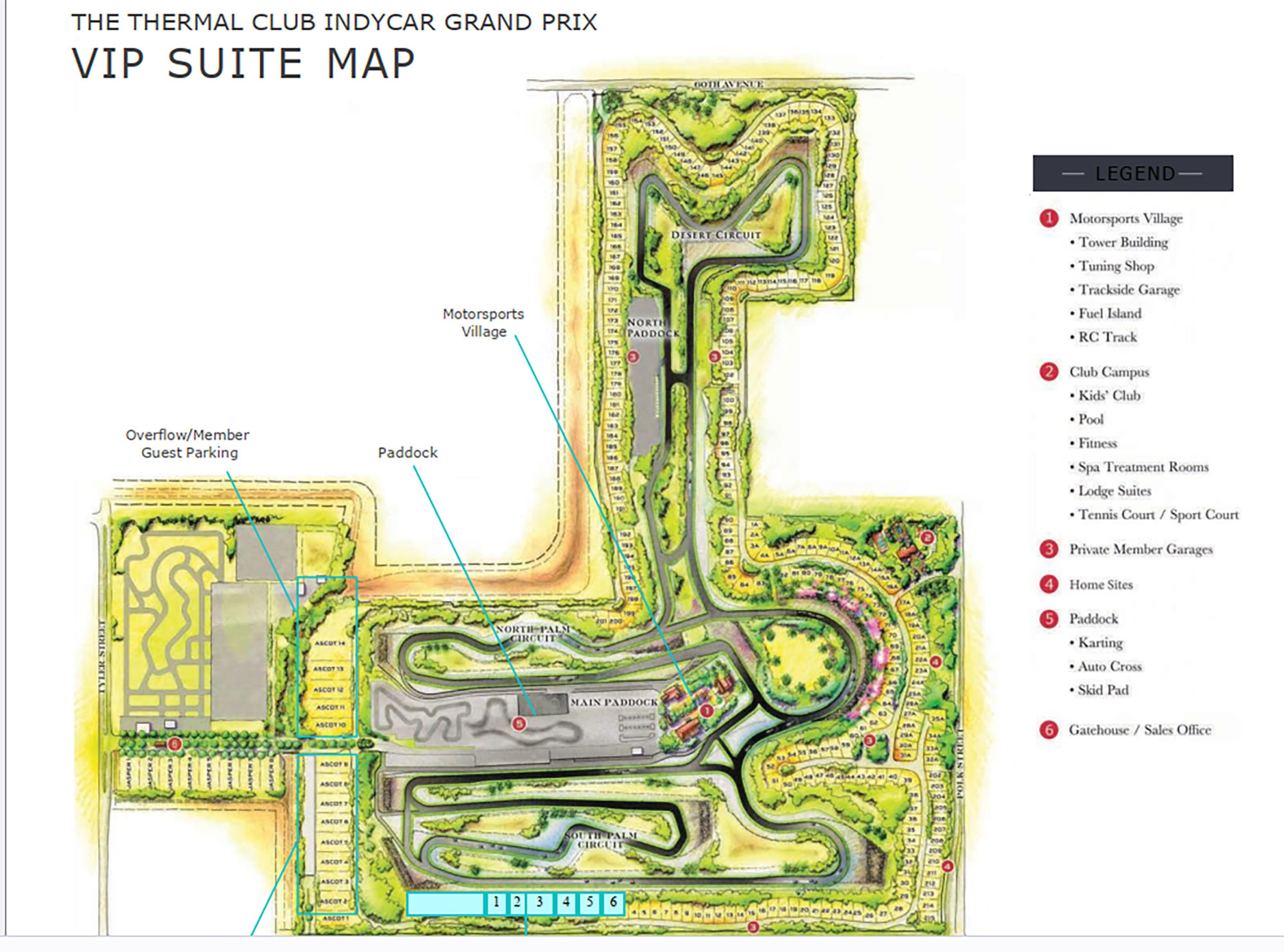 The Thermal Club /  Suite Map and Seating Chart