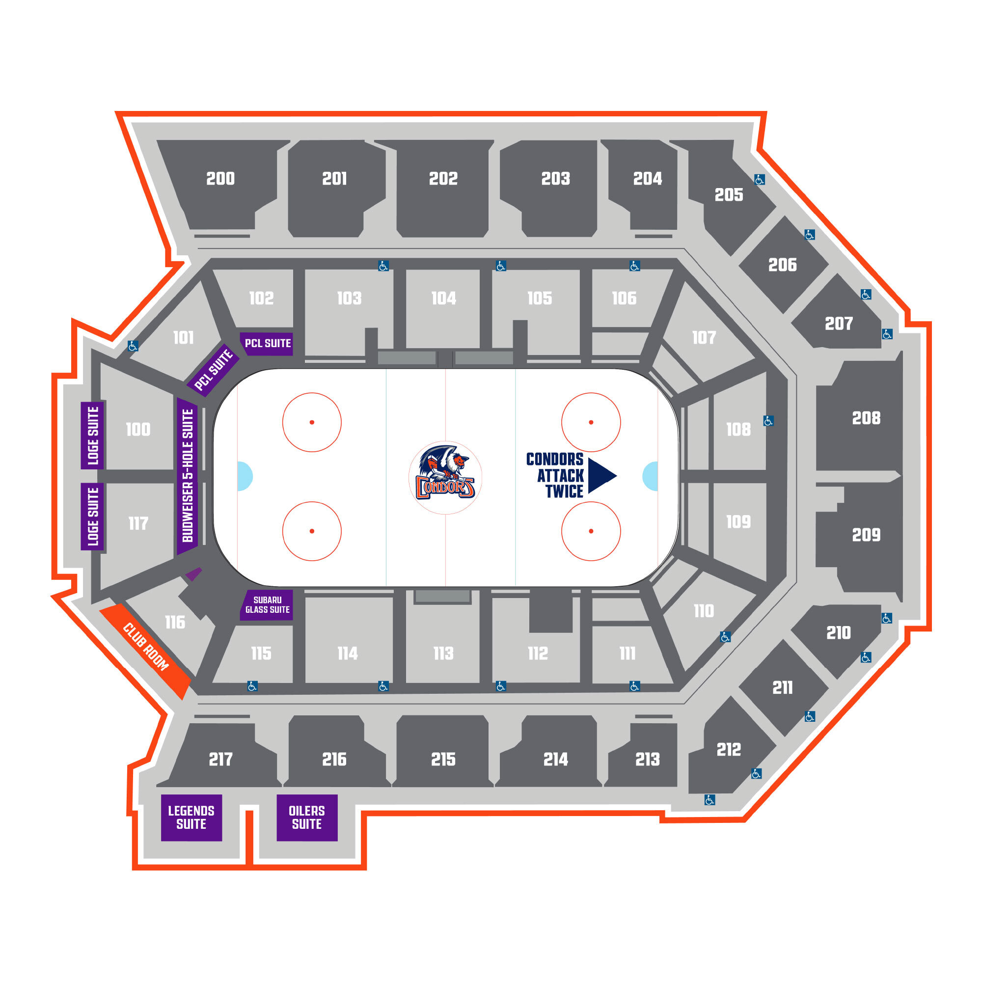 Bakersfield Condors Suites for Rent | Suite Experience Group