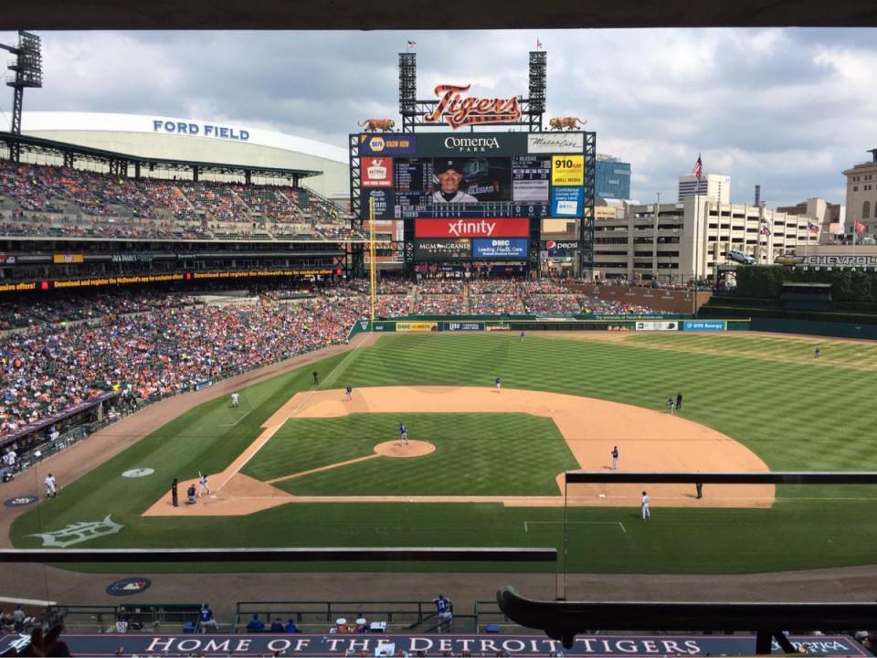 Tigers Seating Chart View