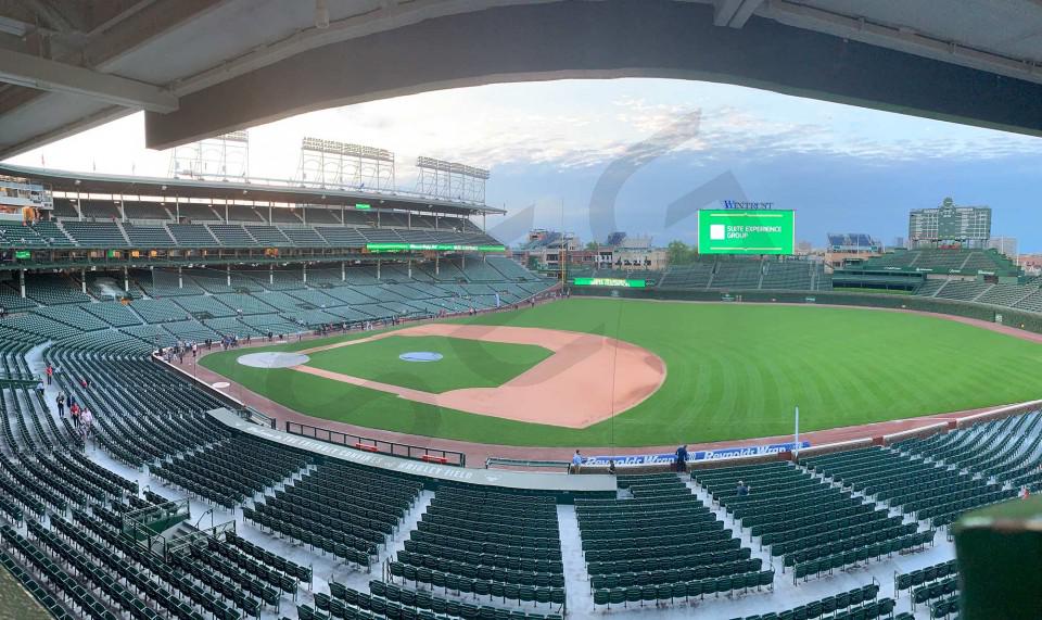 wrigley field bleachers view