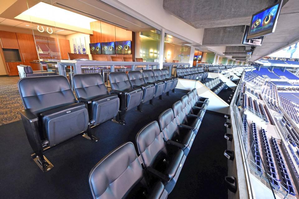 Indianapolis Colts private seating area "picture here"